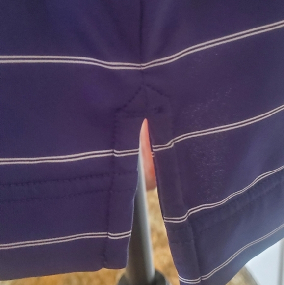 FOOTJOY men's Large blue/ white stripe polo golf shirt‎ - Picture 5 of 8